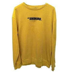 The Shining Sweatshirt Yellow Horror Movie Graphic Crewneck Adult